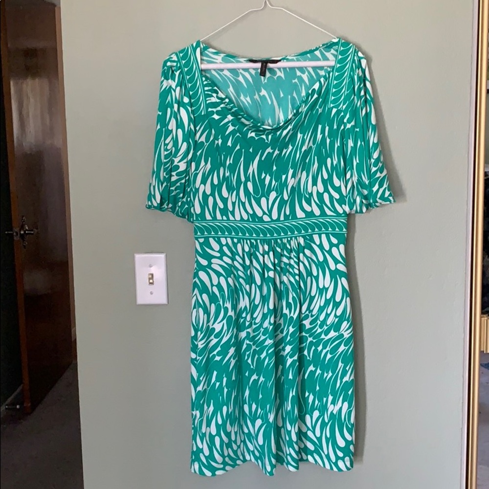 BCBGMAXAZRIA open shoulder dress